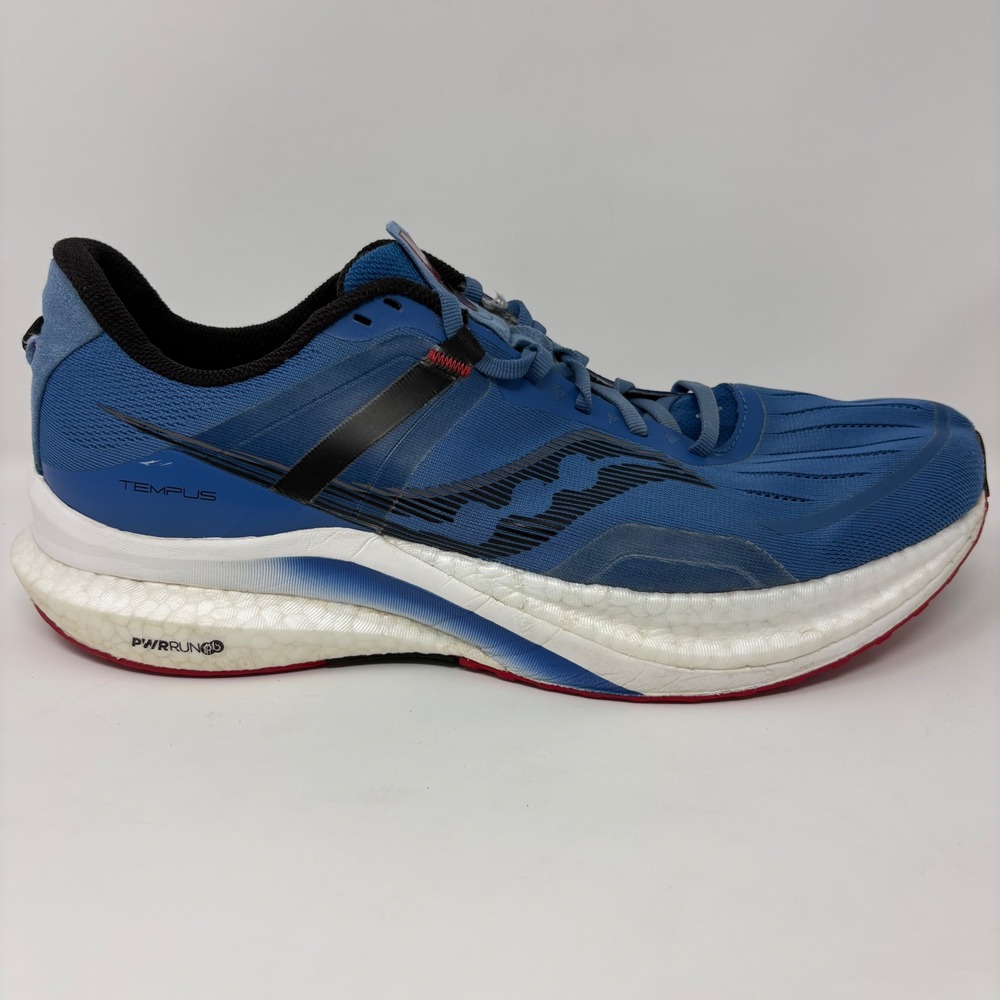 Saucony Tempus Mens Size 13 Blue White Athletic Running Shoes (S20720-18)